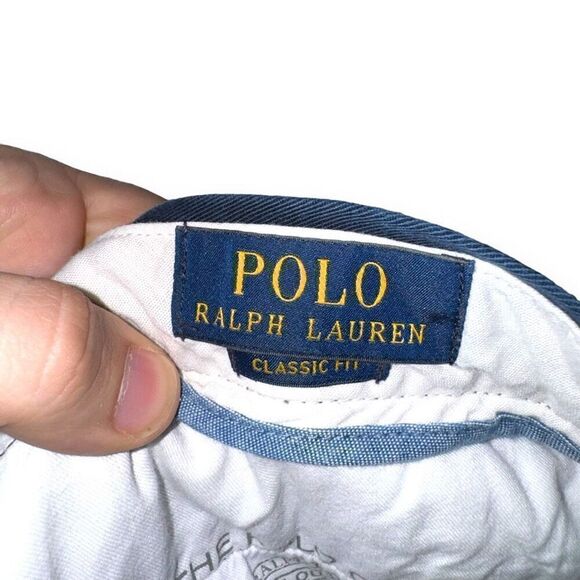 Navy Polo Ralph Lauren Classic Fit Chino Pants 35/32 - Picture 8 of 10
